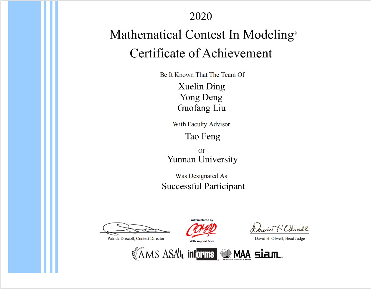 2020 Mathematical Contest In Modeling S 2020-mathematical-contest-in-modeling-s
